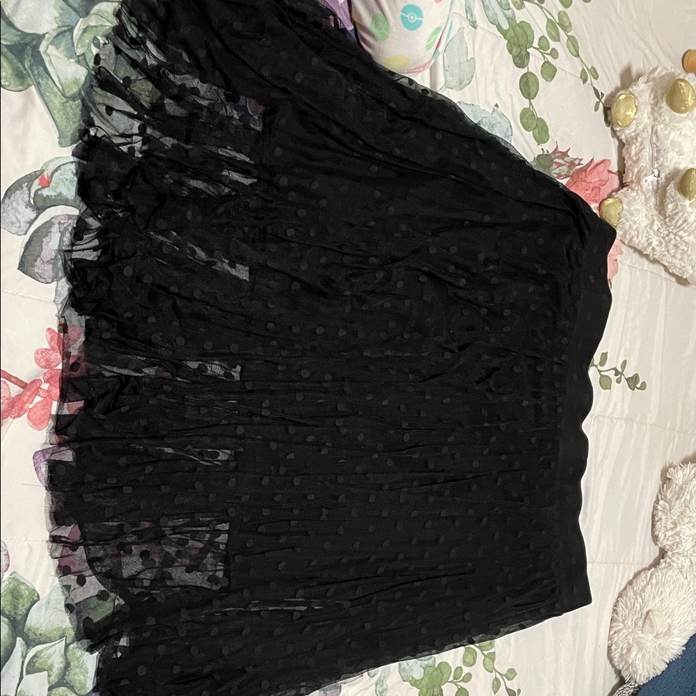 Chic Black A-Line Skirt